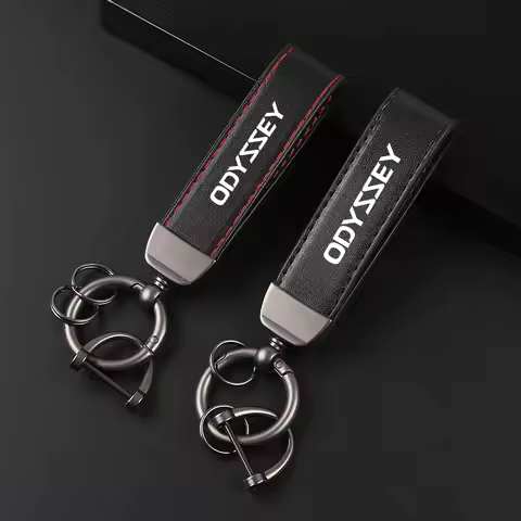 Deluxe Leather car Keychain Keyring Keychain Lanyard Gift Keychain for HONDA ODYSSEY