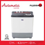 Fujidenzo JWT-801 8kg Twin Tub Washer with Rust-Proof Plastic Body and Rat Proof Based Washing Machine