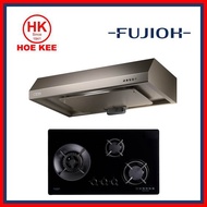 Fujioh FH-GS5035 SVGL Glass Hob / Fujioh FH-GS5035 SVSS Stainless Steel Hob + Fujioh Slimline Hood FR-FS1890R
