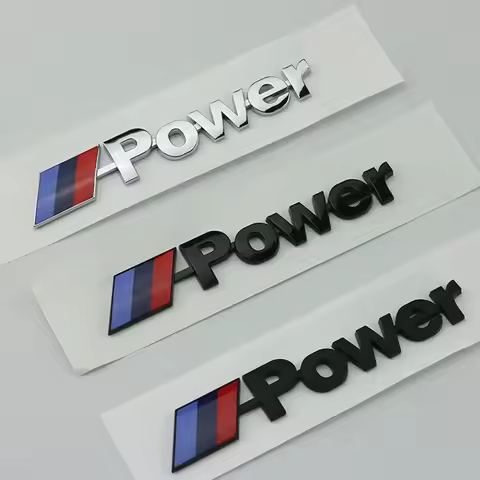 3D ABS M Badge Car Styling Body Rear Trunk Decor Sticker Car Modification Accessorie For BMW M Power