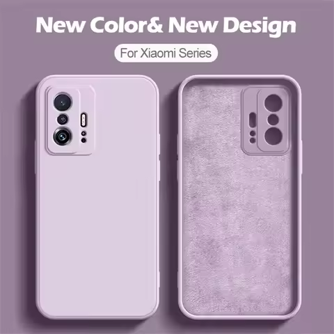 Silicone soft cover For xiaomi 11T 11T Pro Lite Ultra Case Original Liquid For Xiaomi Mi 11 T 11T Pr