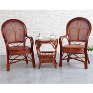 Elderly Table Chair Modern Chair Cushion Chair Leisure Three-Piece Rattan Chair w & Simple Combinati