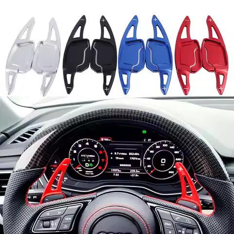 Aluminum Steering Wheel Paddle Shifter Extension For Audi 2019+ A1 A6(C8) A7 A8 S6 S7,2020+ A4/S4 (B
