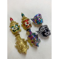 泰国🇹🇭佛牌【护法鬼王头｜鲁士头｜帕皮拉天神头】Sian Thaowessuwan Rusi Phra Pirab Head Lp Phat Wat Huay Duan Thailand Amulet