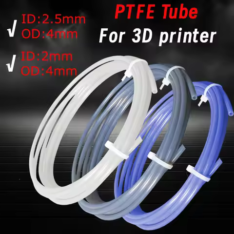 2.5mm IDx4mm OD PTFE Tube Fits Direct Drive Extruder 3D Printer for for Bambu Lab A1/A1 mini/P1P/P1S