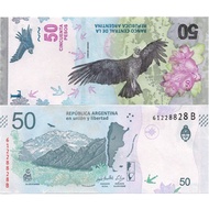 Argentina 50 Pesos Year Single Sheet Brand New UNC Banknotes Foreign Coins Collection 2026.7.19z0907