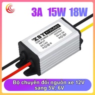 Car Power Converter Car Power Adapter, DC-DC12V to 5V/6V, 3A, 15W/18W