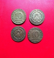 Koin 10 Rupiah Tabanas Kuning 1974