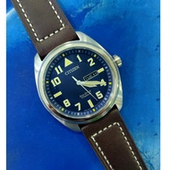 CITIZEN ECO-DRIVE SUPER TITANIUM LEATHER STRAP WATCH BM8560-37L