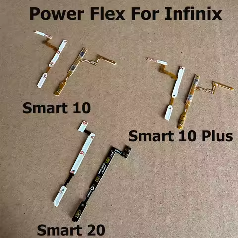 For Infinix Smart 20 10 Plus Power Volume Button Side Key Switch ON OFF Control Button Flex Cable X6