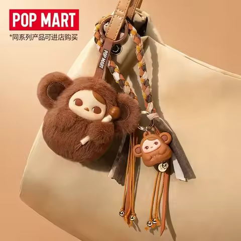 POPMART Pucky Tap Tap Babies Series Pendant Mystery Box Blind Box Collectible Figurines Home Decor D