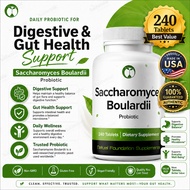 NEW Saccharomyces Boulardii Probiotic USA 3B CFU 240 Tablets Enhanced Absorption