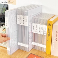 {FEEL3} A4 Transparent Storage Box Clear Plastic Document Paper Filling Case File Box {feeling,}