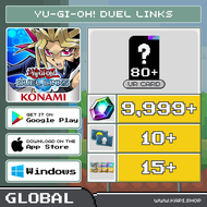 ไอดี Yu-Gi-Oh! Duel Links (Global) - 9,999+ GEMS + สุ่มการ์ด UR 80 ใบขึ้นไป | ACTION FIGURE TOYS FOR