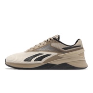 Reebok Training Shoes Nano X3 Beige Milk Tea Black Fitness Retraining Sports Men's [ACS] 100033780