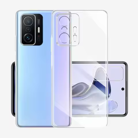 For Xiaomi11T Mi11T Mi11tPro Silicone Soft Cover For Xiaomi Mi 11T 11 T Pro 11tPro Clear Case Phone 
