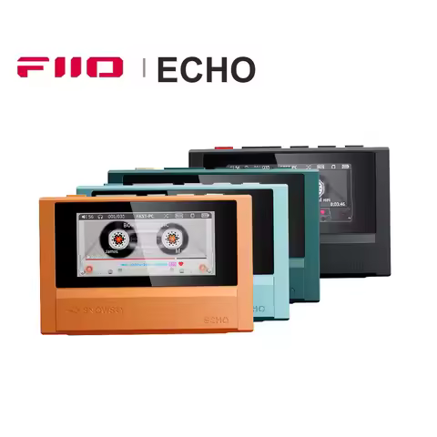 FiiO ECHO 4GB Portable Hi-Res Audio Music Player Dual DAC Bluetooth Music Player 3.5mm + 4.4mm Balan