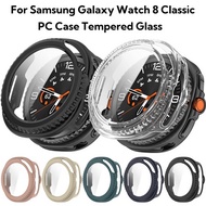 Screen Protector Case For Samsung Galaxy Watch 8 Classic 8Classic Hard PC Bumper+Tempered Glass For 