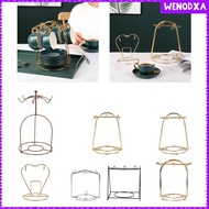 [Wenodxa] Coffee Mug Rack Cup Drying Rack Mug Organizer Stylish Iron Coffee Mug Tree Mug Stand Mug D
