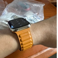 iwatch Leather magnetic pull back strap 42/44/45/49mm 智能手表表带 高材质皮革磁吸表带