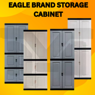 0009 EAGLE BRAND Storage Cabinet Plastic Wardrobe / kitchen cabinet/Almari/Almari Baju/ Tiers Kiwi J100N DIY