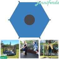 JENNIFERDZ Trampoline Shade Cover, Rain Protection UV Protection Trampoline Sunshade Roof, Waterproo