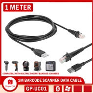 UC01 1 Meter Barcode Scanner Data Cable , RJ45 to USB Type-A Cable ( 1M / 3.28 FT Flatted USB Port)