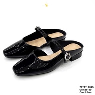 Women's sandals with 2.5cm patent leather and charm - (74TTT) - Genuine Jolie product