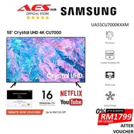 Samsung UA55CU7000KXXM Replace UA55AU7000KXXM 4K UHD Smart TV 55 Inch Television can Youtube Netflix