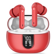 MoBadeety Wireless Earbuds, Bluetooth 5.3 Headphones 40Hrs Playtime Deep Bass Stereo, LED Power Disp