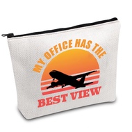 Pilot Gift Flight Attendant Makeup Bag Cabin Crew Zipper Pouch Flight Crew Gift Air Stewardess Cosme