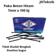JHTeknik Black Cast Nail 70mm Arphaxad Black Concrete Nail 7 cm x 100j Arphaxad Not Easy to Bend