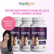 [TODAY SPECIAL DEALS!! 😍] 3 x Hair Plus II Hair Supplement For Woman, Man - Stop Hair Loss