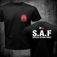 New Philippines Police SAF Special Action Force CTU Unit SWAT Military T-shirt