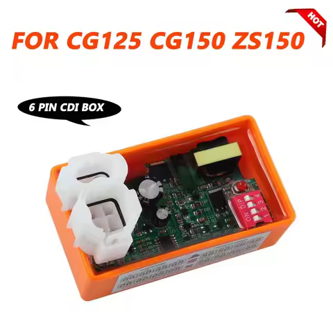 Motorcycle Lgnition 6 Pin CDI Racing Box DIP Switch Speed FOR CG150 CG 150 CG125 CG200 CF250 ZS150 D