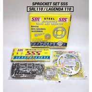 [100% ORIGINAL]SRL110 SRL110 Z/ZR SSS SPROCKET SET 428 #SPROCKET RANTAI#CHAIN & SPROCKET SET SSS (42