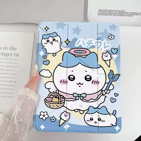 Case For iPad 8 9 10 Air 3 6 Mini 7 Pro 11 2024 Chiikawa Usagi Kawaii Anime Folio Shockproof Stand C