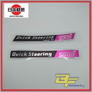 Sticker Subaru GC8 GDB Sticker STI Quick Steering [Export Spec]