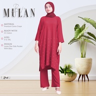 BAJU MULAN BASIC WITH BATU 3.0 FOR MUSLIMAH DAILY OUTFIT BY ADAK FASHION V3