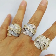 2024 New Arrivals Romantic Wedding Ring Cubic Zirconia Full Crystal Pave AAA CZ For Women Wedding Pa