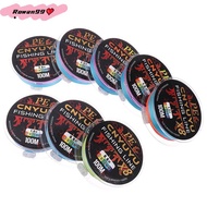 X8 PE Braided Fishing Line 100 Meters Long Abrasion Resistant