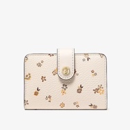 (M'sia Readystock) Dompet Wanita MK.Jet Set Travel Floral Printed Billfold Wallet in Lt Cream (35F6G