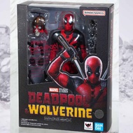 Bandai Original SHF Anime Figure DEADPOOL&WOLVERINE  Action Figure Toys For Boys /Girls /Kids /Chris