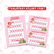 Strawberry Reward Chart | Printable Reward Chart for Kids | Todler Rewar Chart