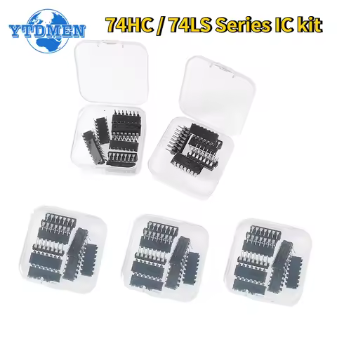 50PCS 74HC/ 74LS Integrated Circuit Logic IC Kit DIP-14 74HC00 74HC02 74HC04 74HC08 74HC32 74LS00 74