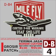 MB EMBROIDERED PATCH D-B4 LOGO MILE FLY ACCESSORIES/EMBROIDERY