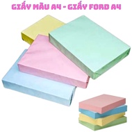 Color Paper a4 70 gsm 80gsm Paper ford a4 Full 4 Colors Yellow Rose Leaf