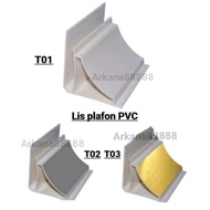 Ceiling strip pvc corner ceiling list/ ceiling profile strip/ wallpaper wall sticker