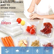100pcs Vacuum Sealer Bag Embossed Machine Kitchon Food Storage Plastic Bag Packaging Plastik Vacum B