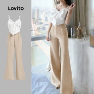 Lovito Elegant Jumpsuit Bow Spring/summer Jumpsuit for Women L178ED462